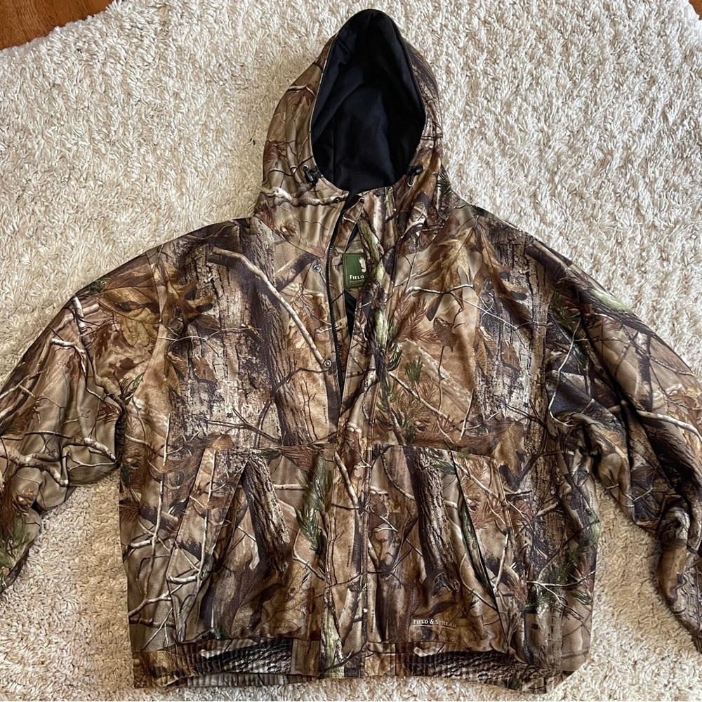 Mens Hooded RealTree Hunting Jacket 3XL (Fits like 4XL)